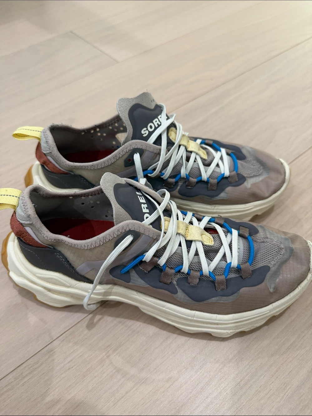 Sorel Kinetic Lite Lace Sneakers Gray Multi Women’s Size 9